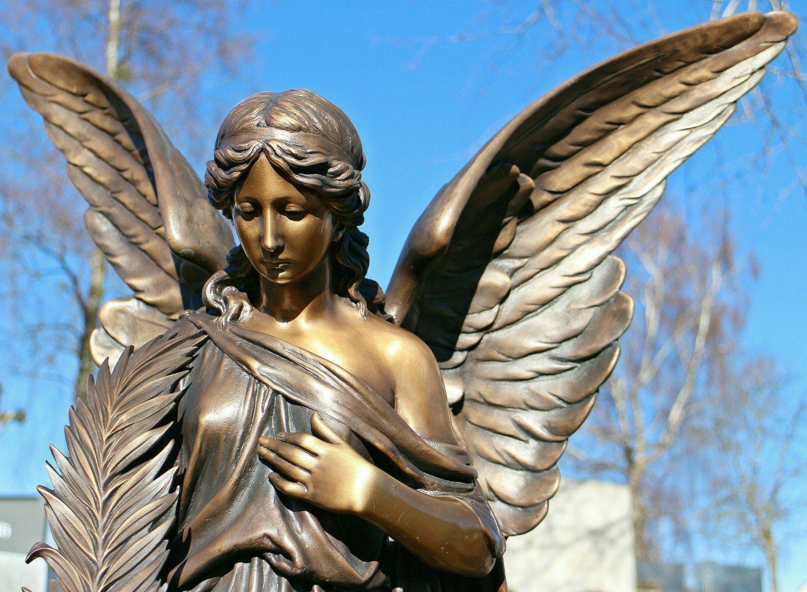 Statue sculpture bronze angel harmony fig wing 1 photo on visual hunt